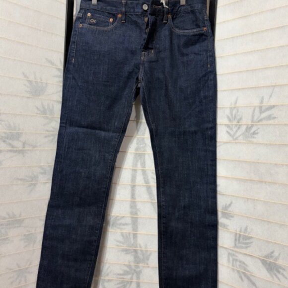 Outerknown Ambassador Slim Jeans Indigo Organic Cotton Button Fly Denim 30x30